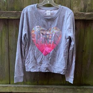 Pink bedazzled sweatshirt sz. XS